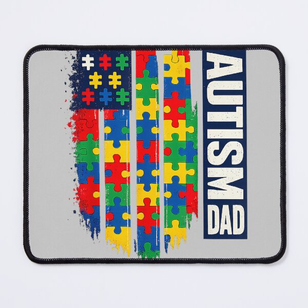Item preview, Autism Dad Patriotic Puzzle USA designed and sold by KathieFaugh.