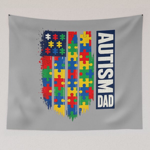 Item preview, Autism Dad Patriotic Puzzle USA designed and sold by KathieFaugh.