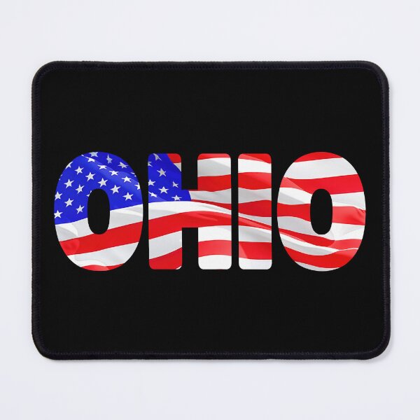 Item preview, OHIO - United States of America Red White and Blue Sticker Tee Shirt designed and sold by Adam Gormley.