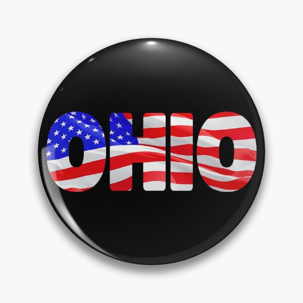 Item preview, OHIO - United States of America Red White and Blue Sticker Tee Shirt designed and sold by Adam Gormley.