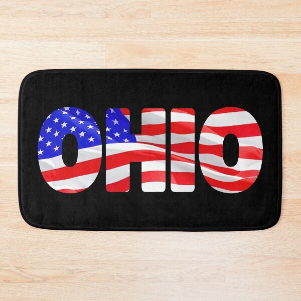 Item preview, OHIO - United States of America Red White and Blue Sticker Tee Shirt designed and sold by Adam Gormley.