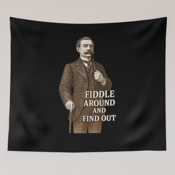 Item preview, Fiddle Around and Find Out (Aristocratic Gentleman) designed and sold by FoxBaine Designs.
