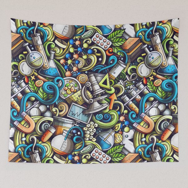Item preview, Science Doodle Art for STEM and STEAM Gifts for scientist geeks and nerds designed and sold by Fire Brandy.