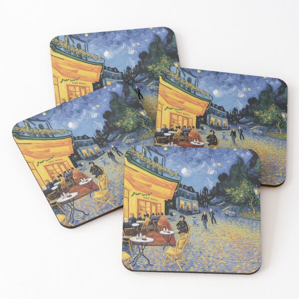 Item preview, Café Terrace Night Van Gogh Inspired, Art Print designed and sold by LatentGoods.