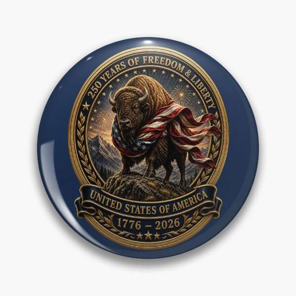 Item preview, American Bison 250 Years of Freedom designed and sold by FREENATION2026.
