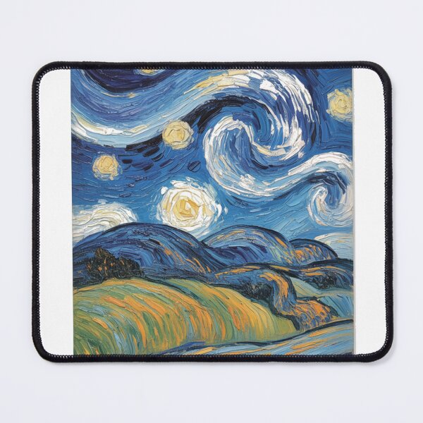 Item preview, Van Gogh Cosmic Swirl, Starry Night Landscape Art Print designed and sold by LatentGoods.