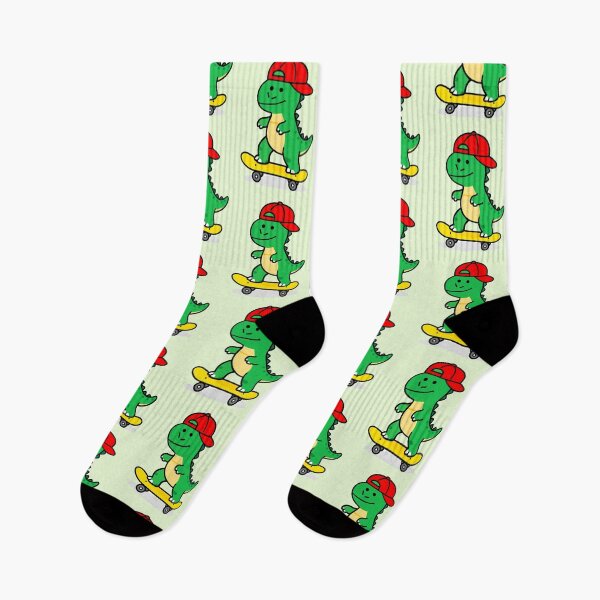 Item preview, Cute T-Rex Dinosaur on Skateboard | Kawaii Dino Skater Boy designed and sold by Felia001.