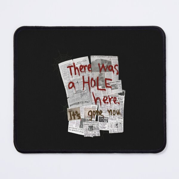 Item preview, Hole Here Gone Now Newspaper Text Art designed and sold by folk-4-arts.