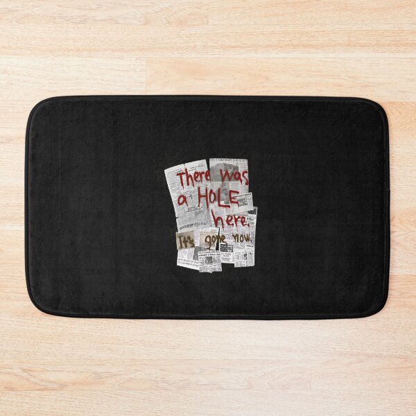 Item preview, Hole Here Gone Now Newspaper Text Art designed and sold by folk-4-arts.