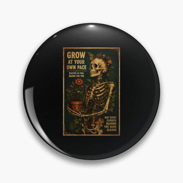 Item preview, Grow At Your Own Pace Vintage Botanical Skeleton designed and sold by ferminhays.