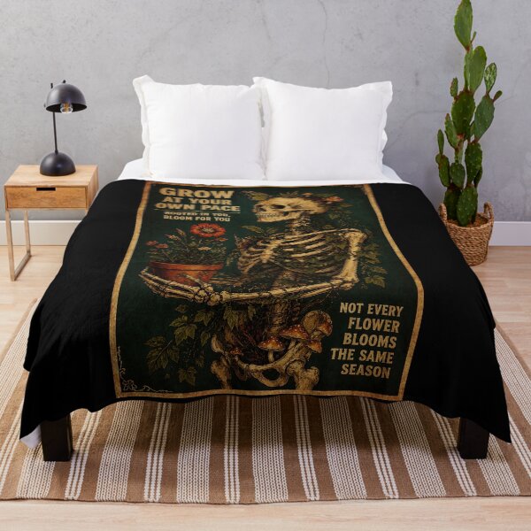 Item preview, Grow At Your Own Pace Vintage Botanical Skeleton designed and sold by ferminhays.