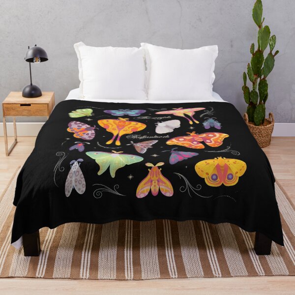 Item preview, Vibrant Moth Collection Illustration designed and sold by folk-4-arts.