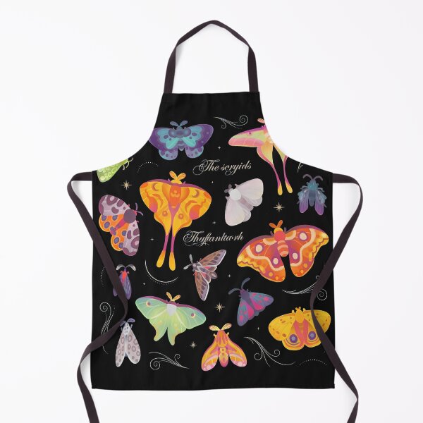 Item preview, Vibrant Moth Collection Illustration designed and sold by folk-4-arts.