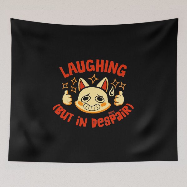 Item preview, Laughing (But in Despair) Red designed and sold by World Domination For Cats ®.