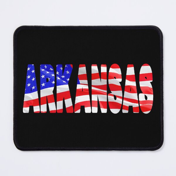 Item preview, ARKANSAS - United States of America Red White and Blue Sticker Tee Shirt designed and sold by Adam Gormley.