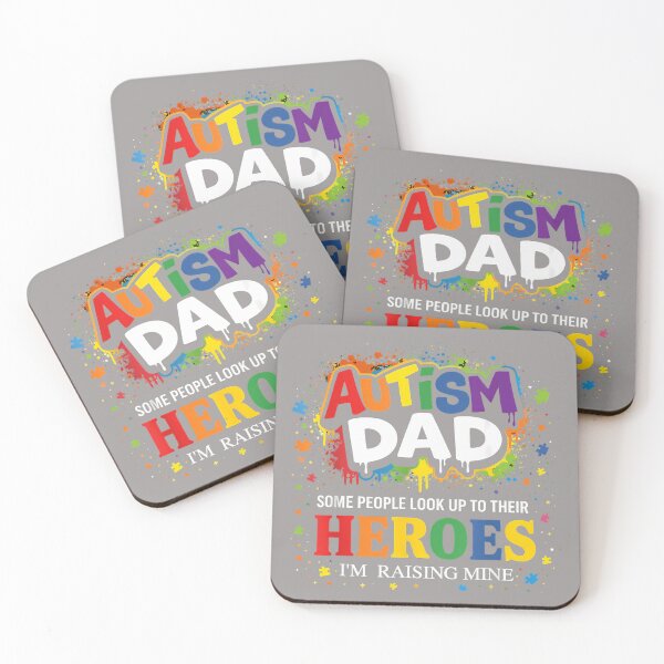Item preview, Autism Dad Puzzles Proud Son Hero Autism Awareness designed and sold by KathieFaugh.