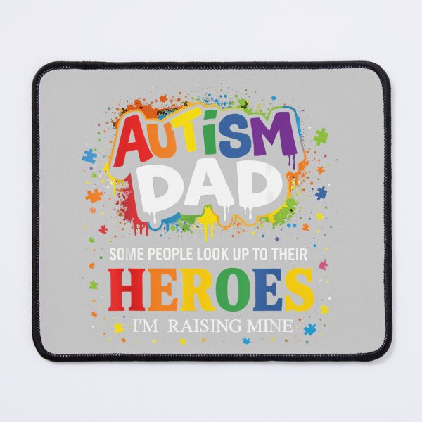 Item preview, Autism Dad Puzzles Proud Son Hero Autism Awareness designed and sold by KathieFaugh.