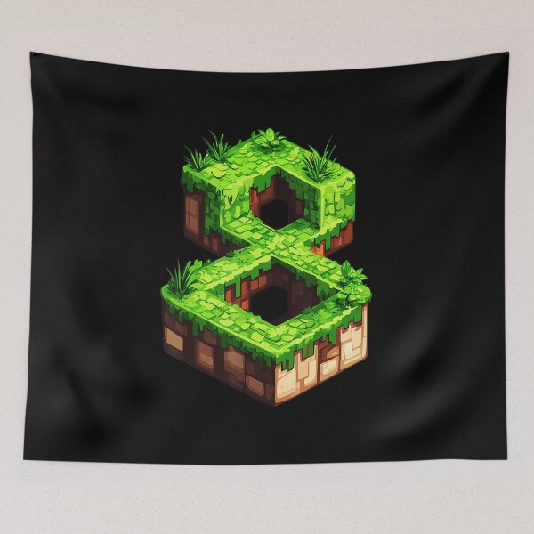 Item preview, Level 8 Birthday Adventure Block Style Gaming Celebration designed and sold by FGTV2021.