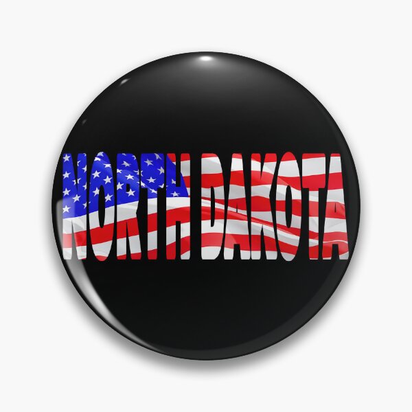 Item preview, NORTH DAKOTA - United States of America Red White and Blue Sticker Tee Shirt designed and sold by Adam Gormley.