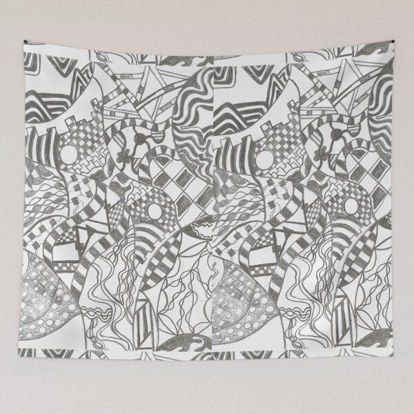 Item preview, A wave of lines and shapes designed and sold by KJ-Abstracts.