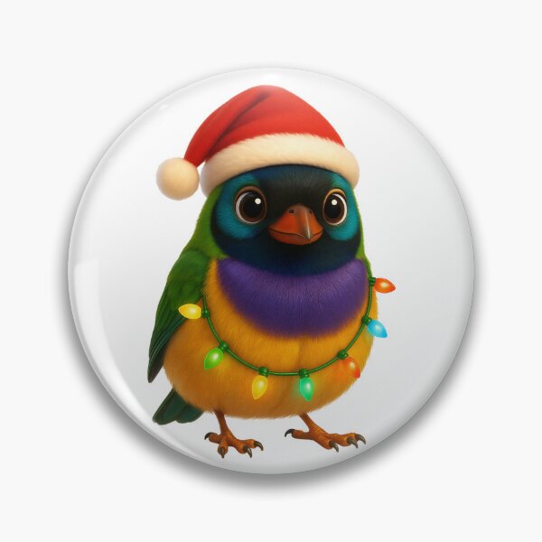 Item preview, Christmas Gouldian Finch designed and sold by Sillytoe.