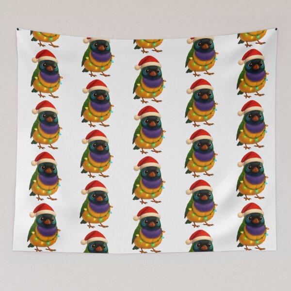 Item preview, Christmas Gouldian Finch designed and sold by Sillytoe.