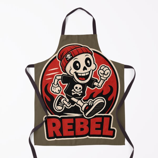 Item preview, REBEL Cute Cartoon Skeleton Skater Beanie designed and sold by ArtdesignsA.