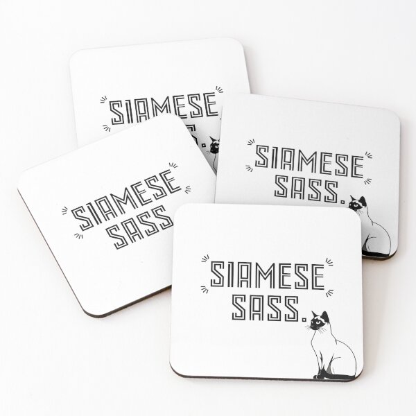 Item preview, Siamese Sass, - Cat Breed Humor Gift for Cat Lovers designed and sold by LatentGoods.