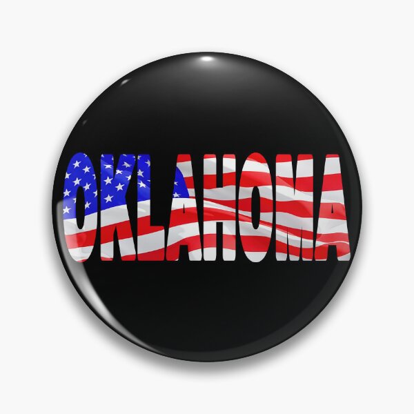 Item preview, OKLAHOMA - United States of America Red White and Blue Sticker Tee Shirt designed and sold by Adam Gormley.
