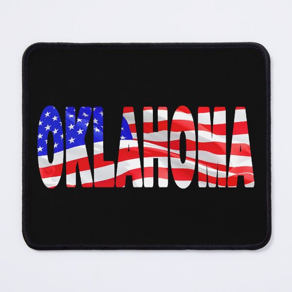 Item preview, OKLAHOMA - United States of America Red White and Blue Sticker Tee Shirt designed and sold by Adam Gormley.