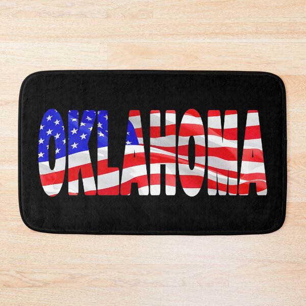 Item preview, OKLAHOMA - United States of America Red White and Blue Sticker Tee Shirt designed and sold by Adam Gormley.