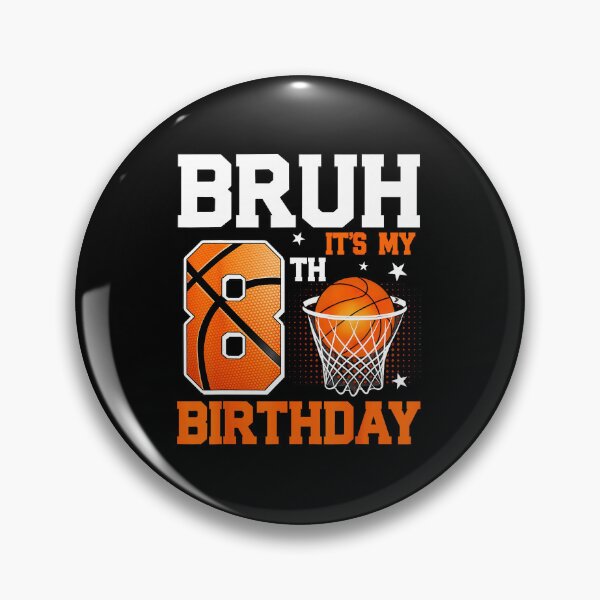 Item preview, Funny Basketball 8th Birthday for Eight Year Old Players designed and sold by allistermariam.