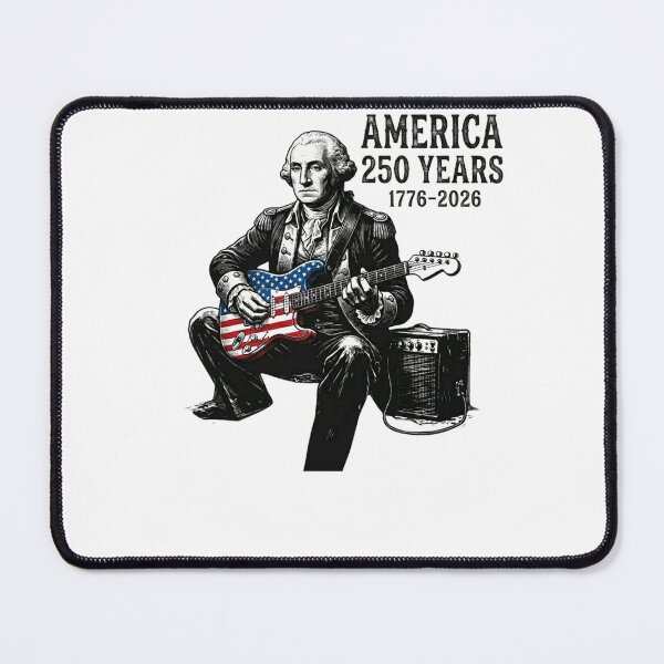 Item preview, George Washington Electric Guitar America 250 Years Semiquincentennial Art T-Shirt designed and sold by TShak Clothing .