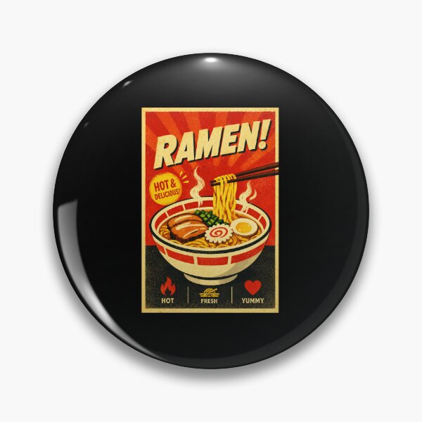 Item preview, Vintage Ramen Poster with Retro Japanese Food Advertisement Style designed and sold by eliramaison.