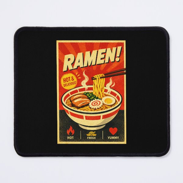 Item preview, Vintage Ramen Poster with Retro Japanese Food Advertisement Style designed and sold by eliramaison.