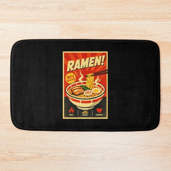 Item preview, Vintage Ramen Poster with Retro Japanese Food Advertisement Style designed and sold by eliramaison.