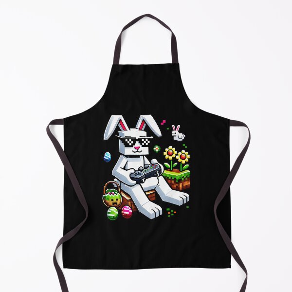 Item preview, Easter Gamer Bunny With Colorful Eggs Pixel Celebration designed and sold by FGTV2021.