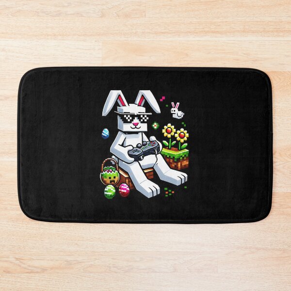 Item preview, Easter Gamer Bunny With Colorful Eggs Pixel Celebration designed and sold by FGTV2021.