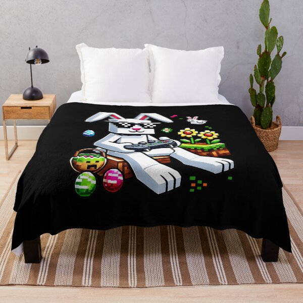 Item preview, Easter Gamer Bunny With Colorful Eggs Pixel Celebration designed and sold by FGTV2021.