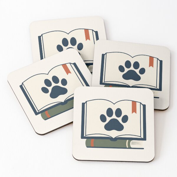 Item preview, Books and Dogs Paw Print designed and sold by Corvoria.