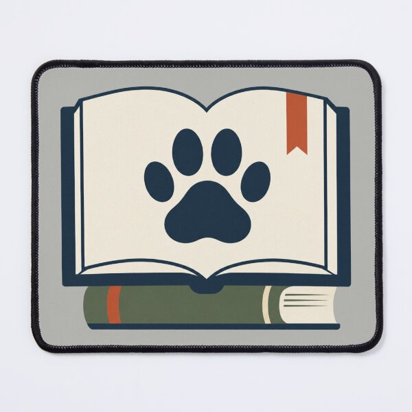 Item preview, Books and Dogs Paw Print designed and sold by Corvoria.