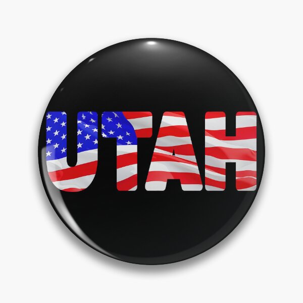 Item preview, UTAH - United States of America Red White and Blue Sticker Tee Shirt designed and sold by Adam Gormley.