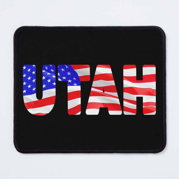 Item preview, UTAH - United States of America Red White and Blue Sticker Tee Shirt designed and sold by Adam Gormley.
