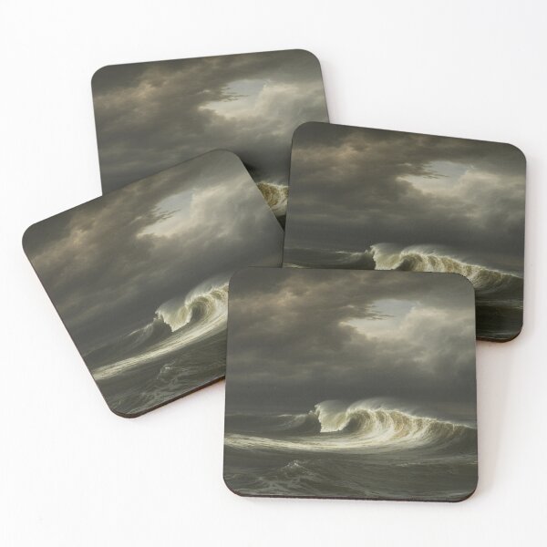Item preview, Stormy Sea, Dramatic Wave Wall Art, Moody Coastal Decor designed and sold by LatentGoods.