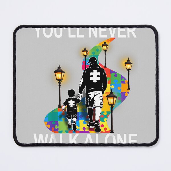 Item preview, Autism Dad Support Alone Puzzle You'll Never Walk designed and sold by KathieFaugh.