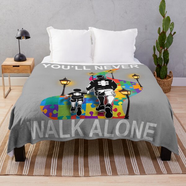 Item preview, Autism Dad Support Alone Puzzle You'll Never Walk designed and sold by KathieFaugh.