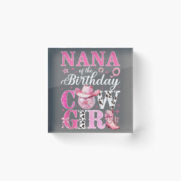 Item preview, Nana of The Birthday Cowgirl Pink Western Rodeo Girls Bday Tank Top designed and sold by KristineLi.