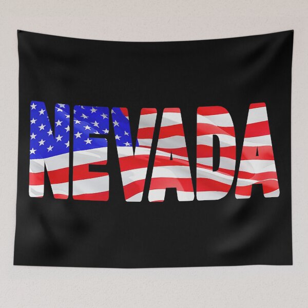 Item preview, NEVADA - United States of America Red White and Blue Sticker Tee Shirt designed and sold by Adam Gormley.
