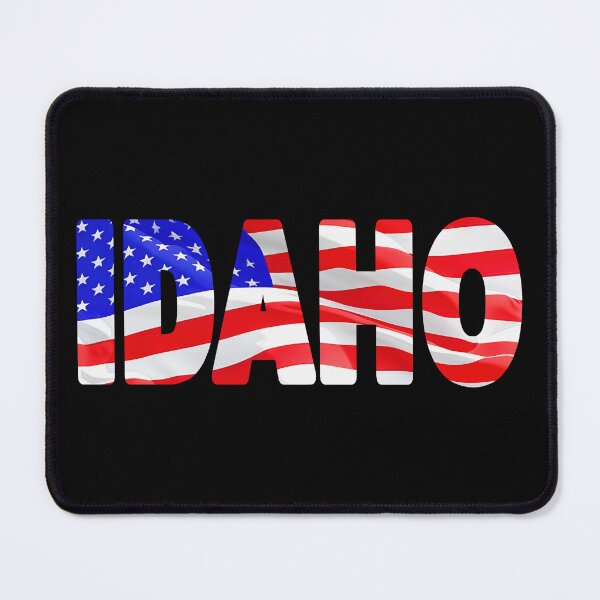 Item preview, IDAHO - United States of America Red White and Blue Sticker Tee Shirt designed and sold by Adam Gormley.