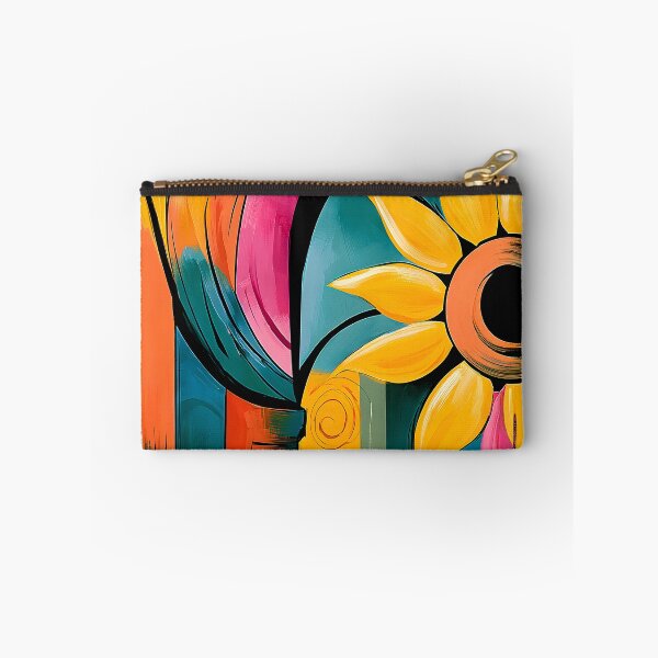 Item preview, Sunflower in Motion - A Striking Abstract Bloom Filled with Bold Color and Radiant Energy designed and sold by OlfactoART Studio.
